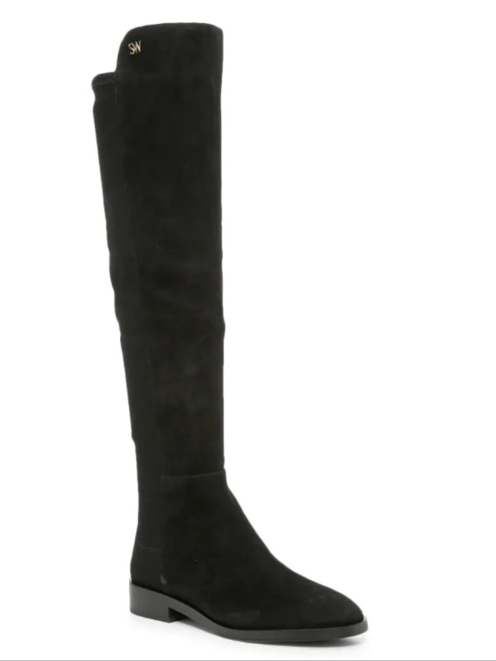 Stuart Weitzman Over-the-Knee Black Suede Boots - Size 4.5B